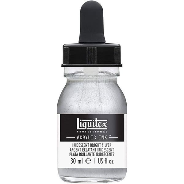 Akrylbläck - Liquitex - Skimrande silver - 30ml - Extra fin - Blank