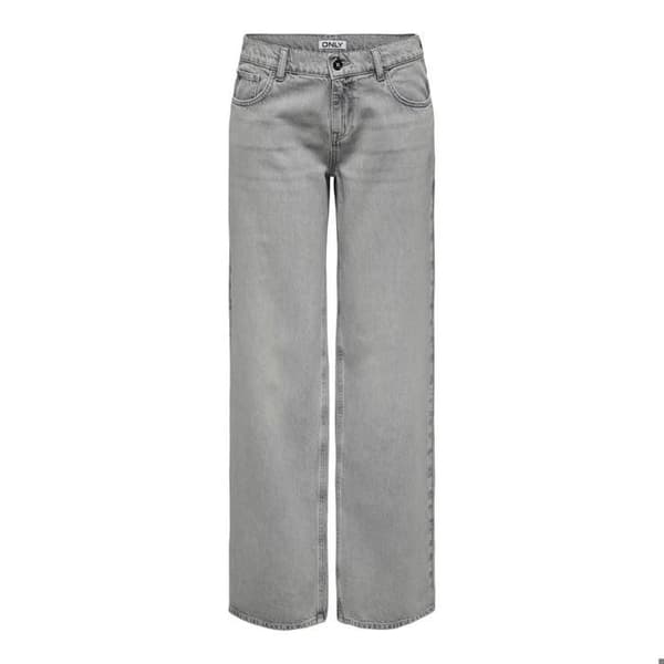 Jeans med låg midja dam Only Brenda - ljusgrå denim
