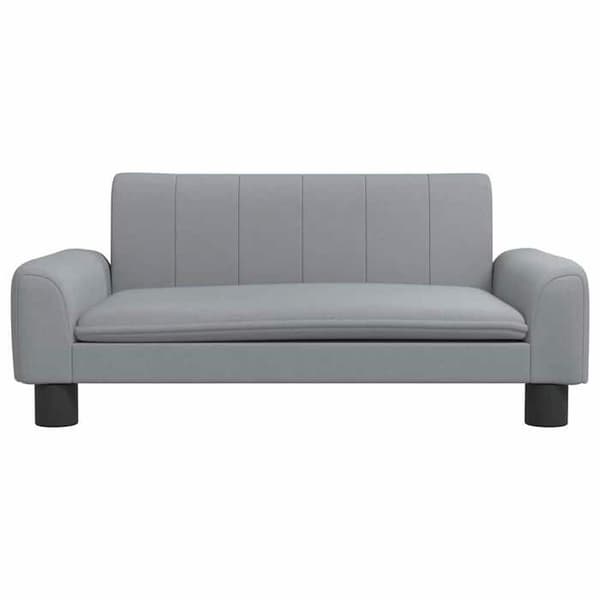 vidaXL Barnsoffa Ljusgrå 70x45x30 cm Tyg 3196269