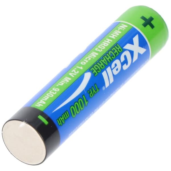 AAA telefonbatteri, micro/AAA telefonackumulator 1000mAh paket om 4