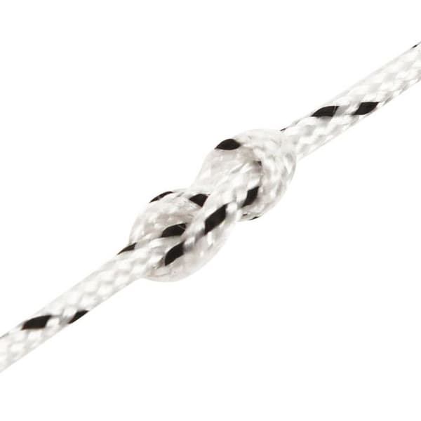 152741 vidaXL Flätat båtrep Vit 2mmx25m Polyester