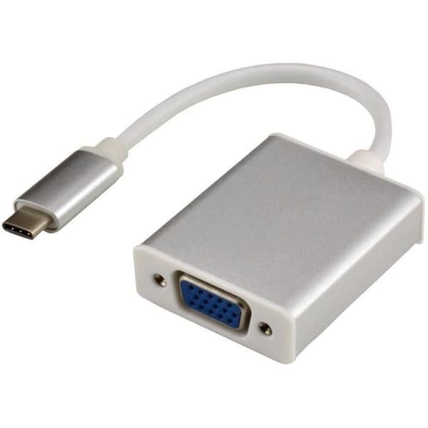 MCL Videokabel - 22 cm USB/VGA - För videoenhet, MacBook, TV, dator, projektor