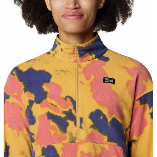 Pull halvdragkedja dam Mountain Hardwear Microchill™ - gul