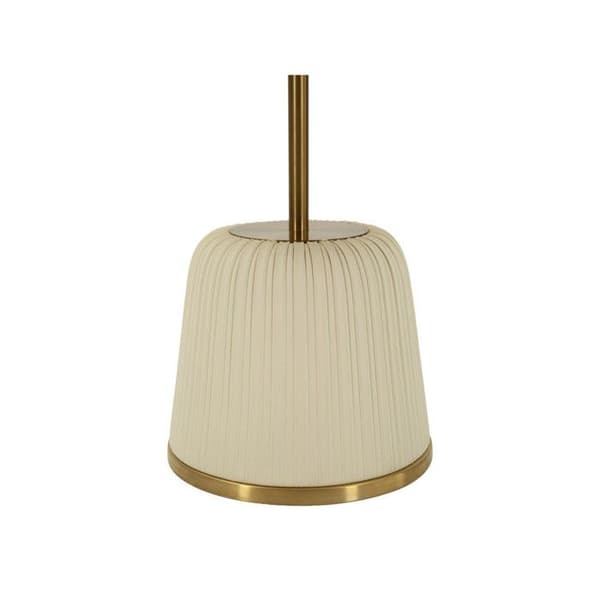 Sidobord Design "Egle" 55cm Vit & Guld