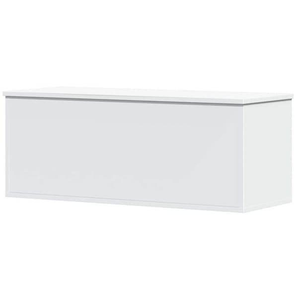 Förvaringslåda vit 90x35x35 cm träfiberboard