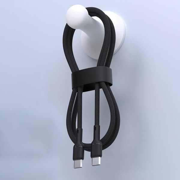 USB-C-kabel 65 W 1 m - Svart