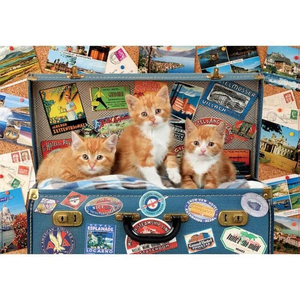 EDUCA PUZZLE 200 SMÅ RESANDE KATTER