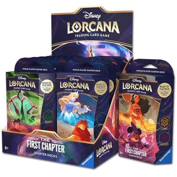 Disney Lorcana JCC: Första Kapitel - Display med Startdeck (12 Decks)