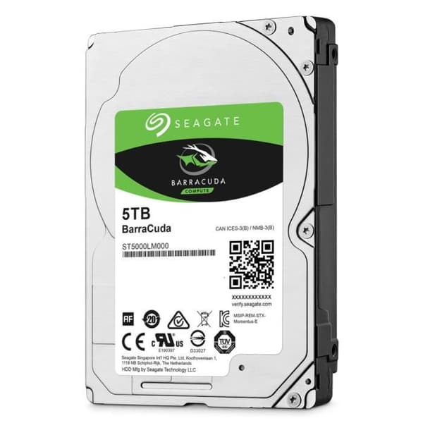 SEAGATE - Intern hårddisk - BarraCuda - 5TB - 5400rpm - 2,5"