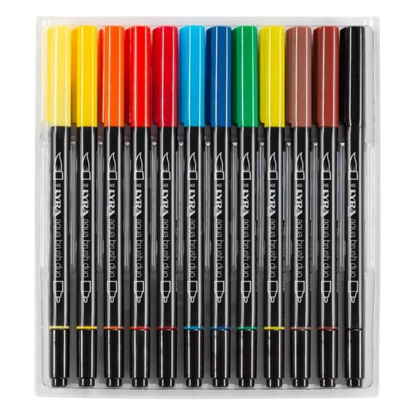 Stylo feutre - LYRA - L6521120 - 12 stycken - Multi - Opaque - Vattenbaserad