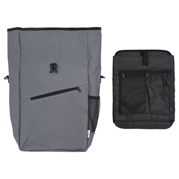Cykelförvaring för pakethållare - 25 L - Grå - Polyester - 33x16x48 cm
