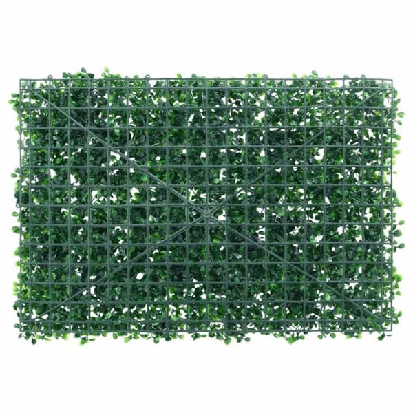 Artificial stängsel - 24 st - Grön - 40x60 cm - PE (polyeten)