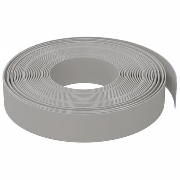 vidaXL Trädgårdskant Grå 10 m 10 cm Polyeten 154393