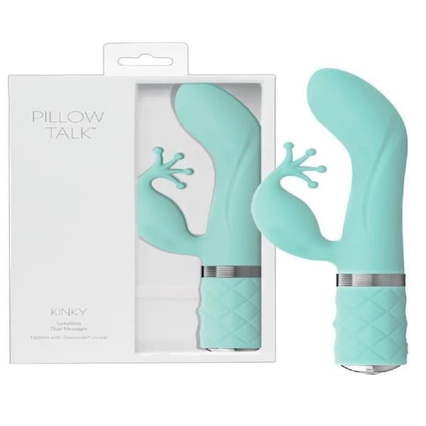Kinky turkos uppladdningsbar vibrator