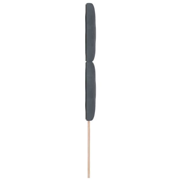 vidaXL Huvudgavel Mörkgrå 100 cm Sammet 3337907