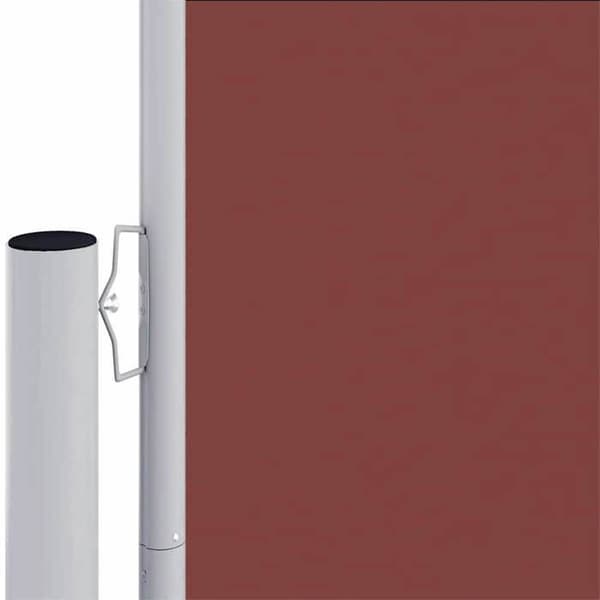 vidaXL infällbar sidomarkis Brun 200x1000 cm 318045