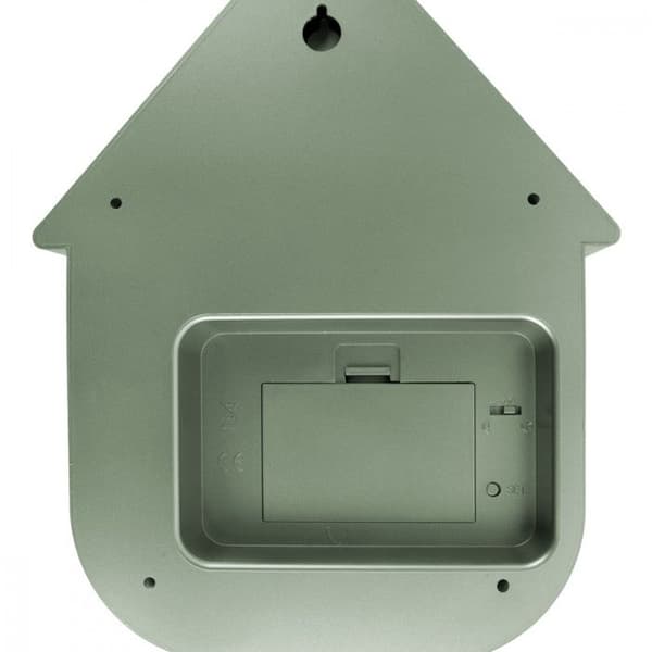 Modern väckarklocka H40cm - Present Time - grön metallisk -