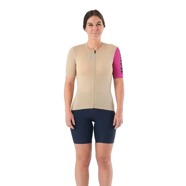 Damtröja Mavic Essential - vit peppar/fuchsia