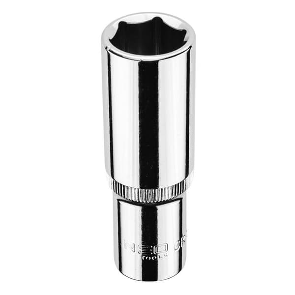 Lång hexagonal hylsa - NEO - 1/2" - 18 mm - Krom-vanadium stål - Säljs styckvis