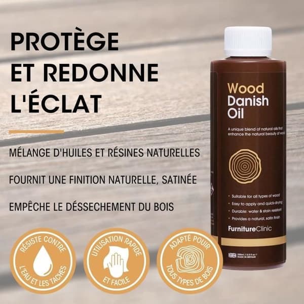 Dansk Olie - Møbelklinik - Superior - Vandafvisende - Satin Finish - 250 ml