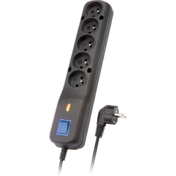 Överspänningsskydd - Lestar - LV-530W - 5 uttag - 3m - 230V AC