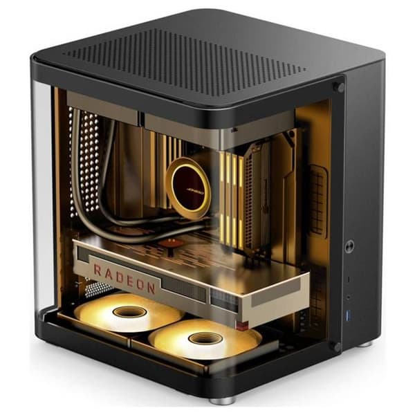 Micro-ATX-kapsling - Jonsbo - TK-1 2.0 - Härdat glas-panel - USB 3.0 - Kompakt och elegant design