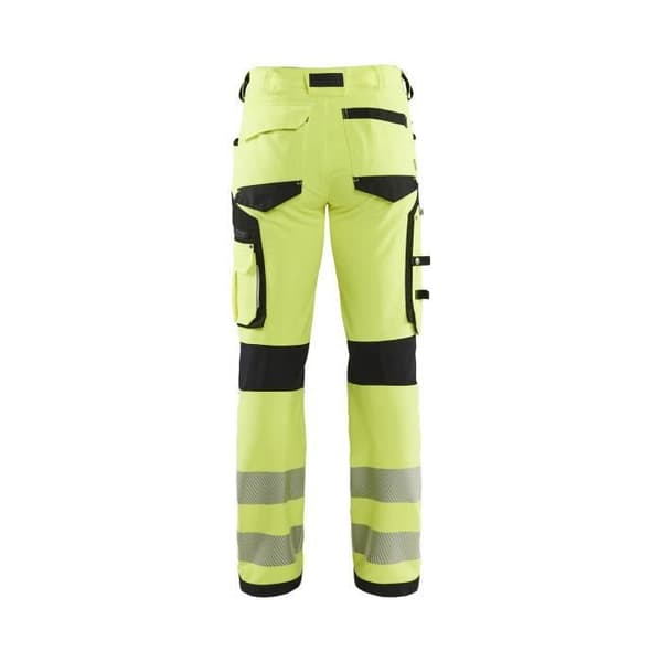 Blaklader Hivis Stretch arbetsbyxor - Gul/svart - Herr
