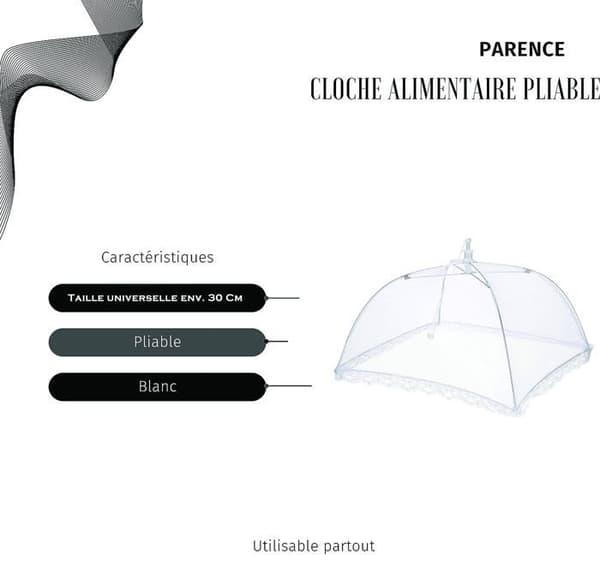 Servettklocka - PARENCE - PARCLCTBL - Fällbar - Polyester nät - Universell storlek