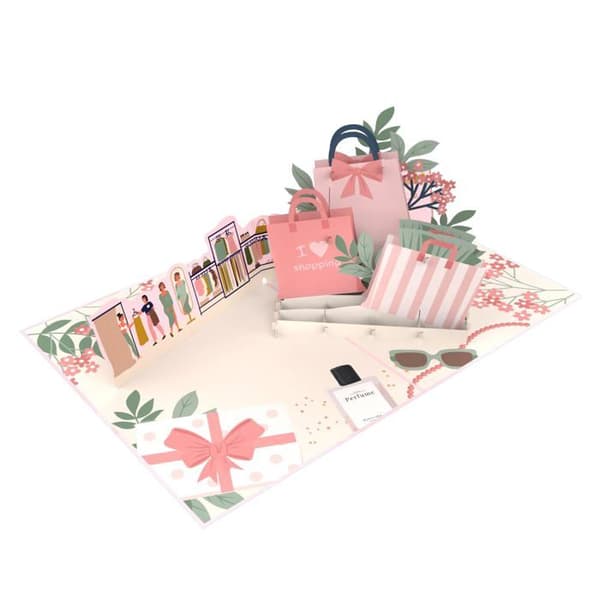 Pop-Up Kort - Mokio - DDD-097 - 3D - Födelsedag - Present - Kvinna