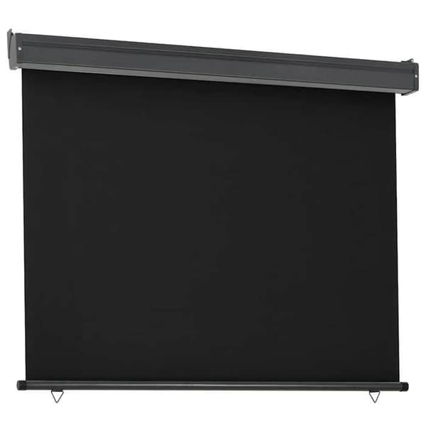vidaXL Balkongav med sidor 120x250 cm Svart