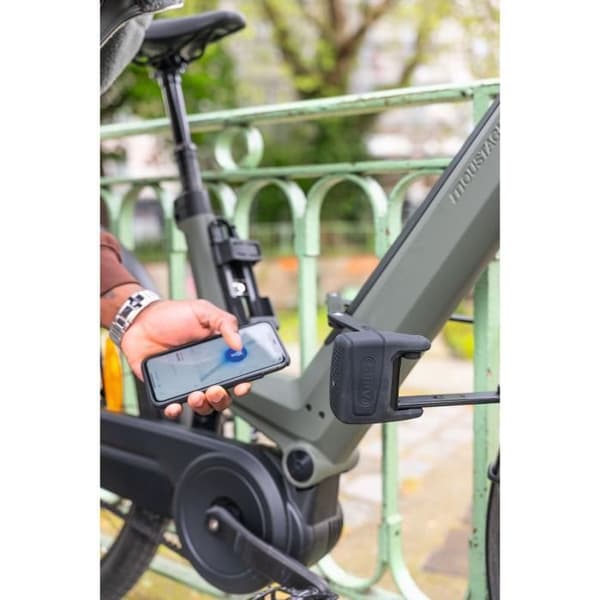 Fällbart lås - ABUS - BORDO ONE 6000A/120 - Stöd SH + RC - Svart