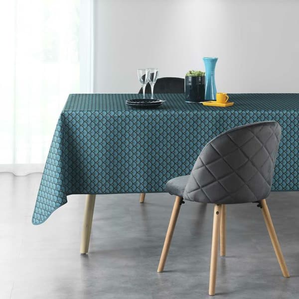 Tryckduk "Art Chic" 150x240cm Blå