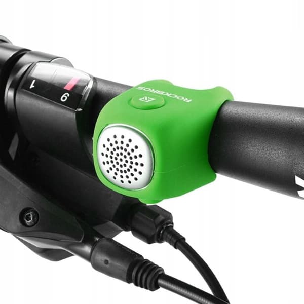 Elektronisk cykelklocka med silikonhölje - grön
