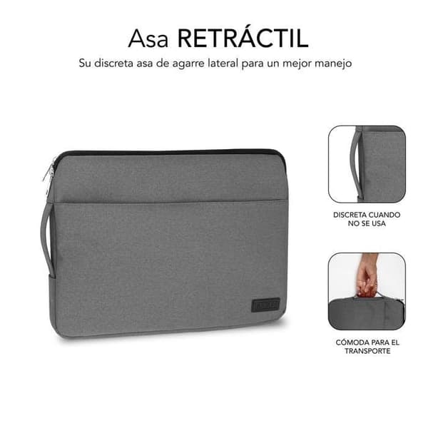 Laptopfodral - Subblim - Urban - 14 tum - Grå - Polyester