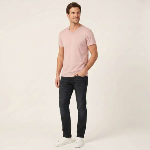 Rak v-ringad t-shirt