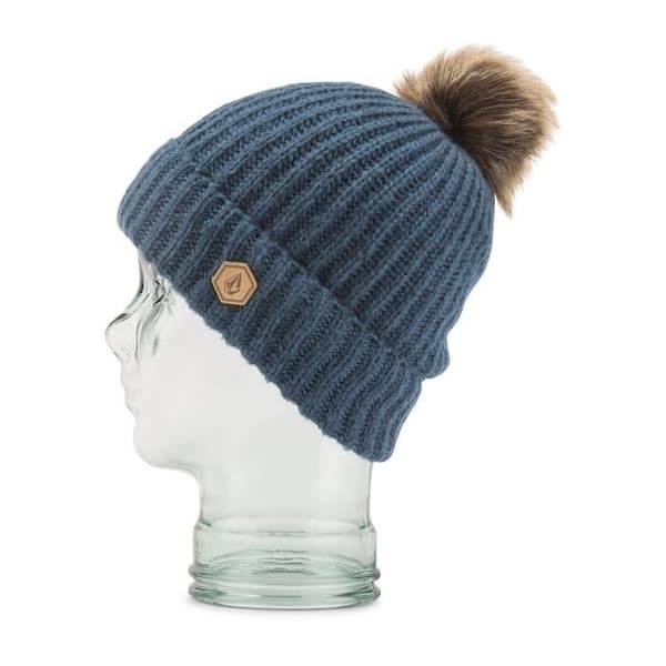 Volcom Lula Beanie Storm Blue Dam en storlek Blå