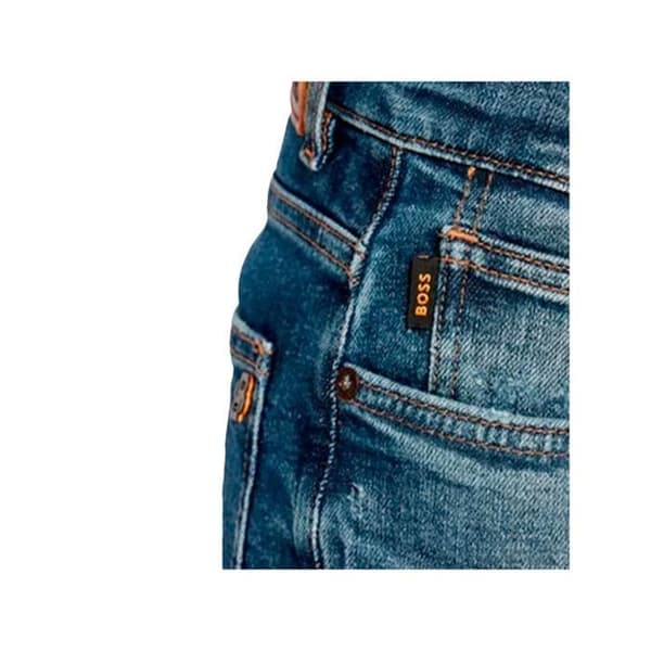 Jeans - Boss - Man - Klassisk - Blå - Bomull
