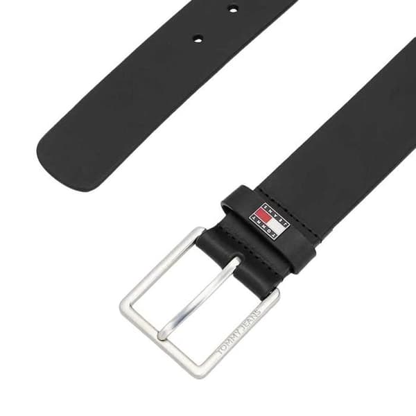 Svart bälte Herr Tommy Hilfiger Flag Läder 4.0