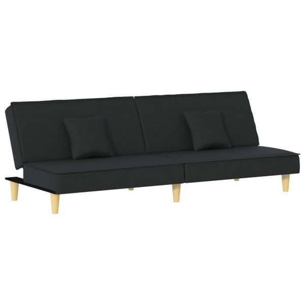 vidaXL Bäddsoffa Svart Tyg 351902