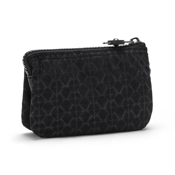 Kipling Svart plånbok för kvinnor - Basic Plus Creativity Purse S Signature Emb 150282
