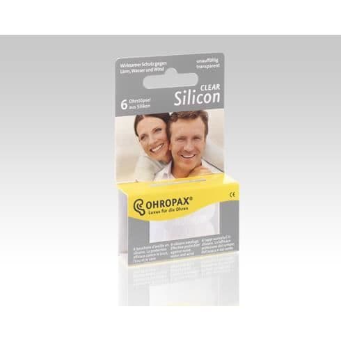 Silikonöronproppar Ohropax klar - 3 par