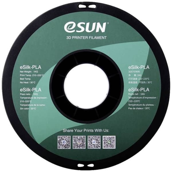 ESUN ePLA-Silk Guldtråd PLA 1,75 mm 1 kg eller glänsande