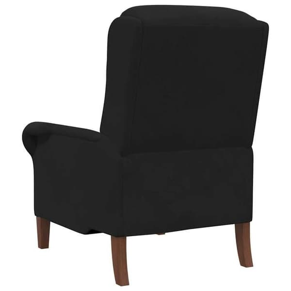 vidaXL fåtölj Svart Sammet 42009863
