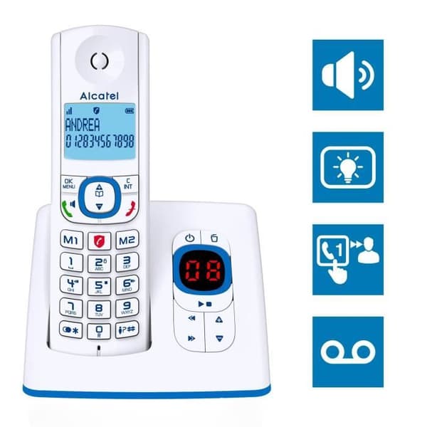ALCATEL F530 Röst Duo Blå