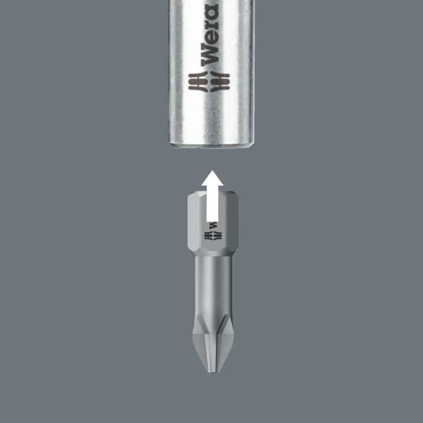 WERA skruvbit - Set med 29 bits + 1/4" bitshållare - Grön