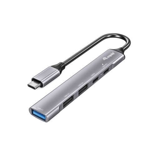 USB-hub - EQUIP - 128962 - USB 3.2 Gen 1 Typ-C - 5000 Mbit/s - Aluminium Silver