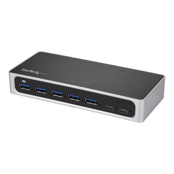 StarTech.com 7-portars USB-C Hub med extern ström - USB Type-C till 5x USB A och 2x USB-C Hub - USB 3.0 (HB30C5A2C