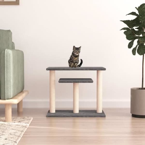 vidaXL kattträd med plattformar mörkgrå 62,5 cm 172048