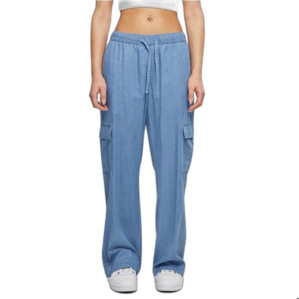Urban Classics dam jeans cargobyxor