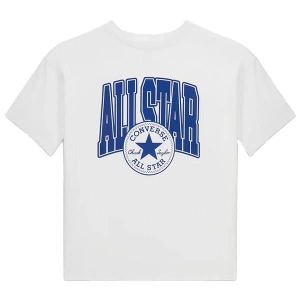 T-shirt Vit/Blå Herr Converse Seal